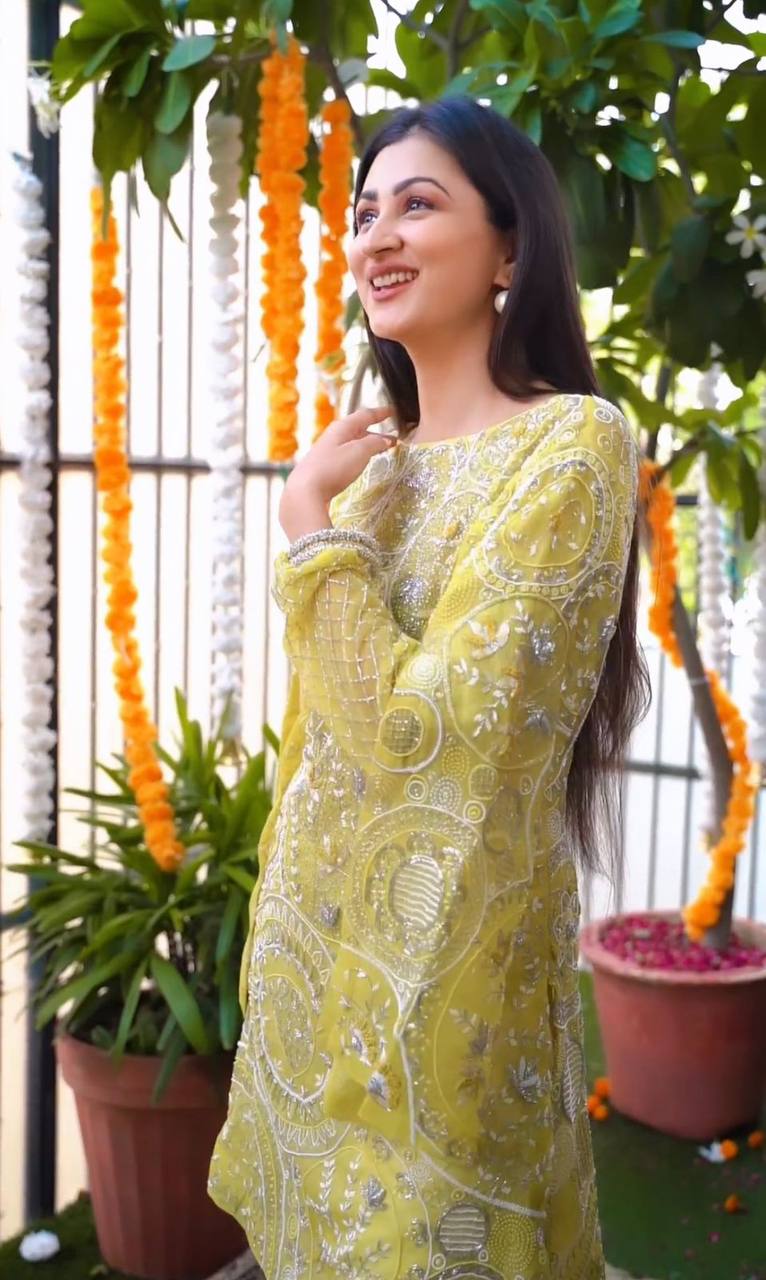 LG 1618 Heavy Georgette Kurtis With Bottom Catalog
